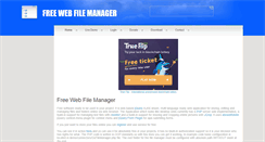 Desktop Screenshot of freewebfilemanager.com