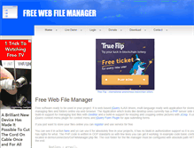 Tablet Screenshot of freewebfilemanager.com